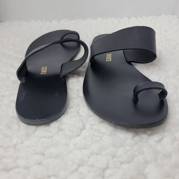 Tkees Dem Womens Slide Size 8 Black Sandals - Picture 6 of 9